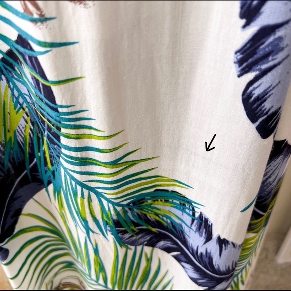 AAKAA Leaf Print Crop Top and Maxi Skirt Two Piece Set - Picture 16 of 16